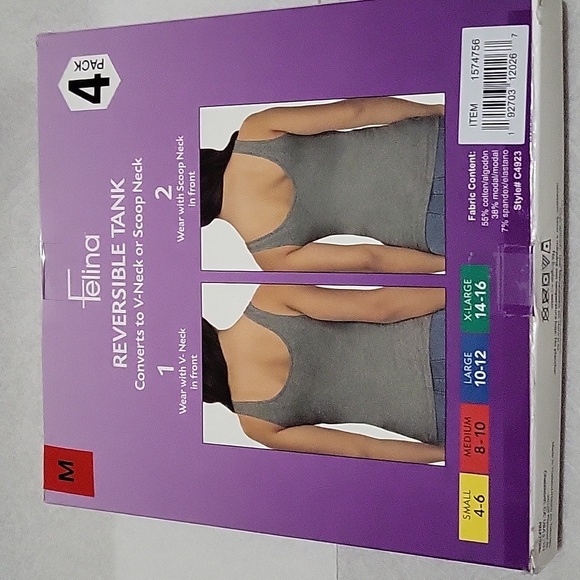 FELINA LADIES TANK 4PC - Picture 3 of 8